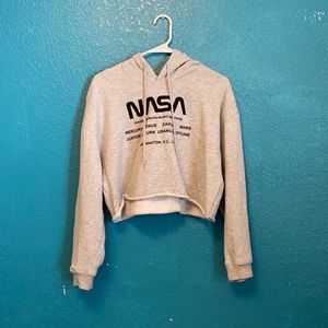 NASA crop hoodie.